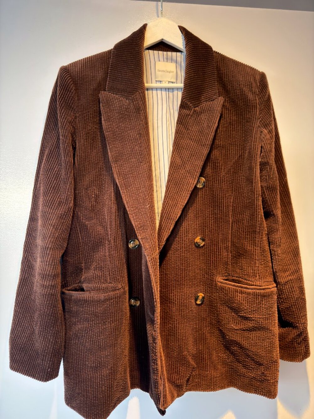 Favorite Daughter The Cord City Blazer Espresso Corduroy